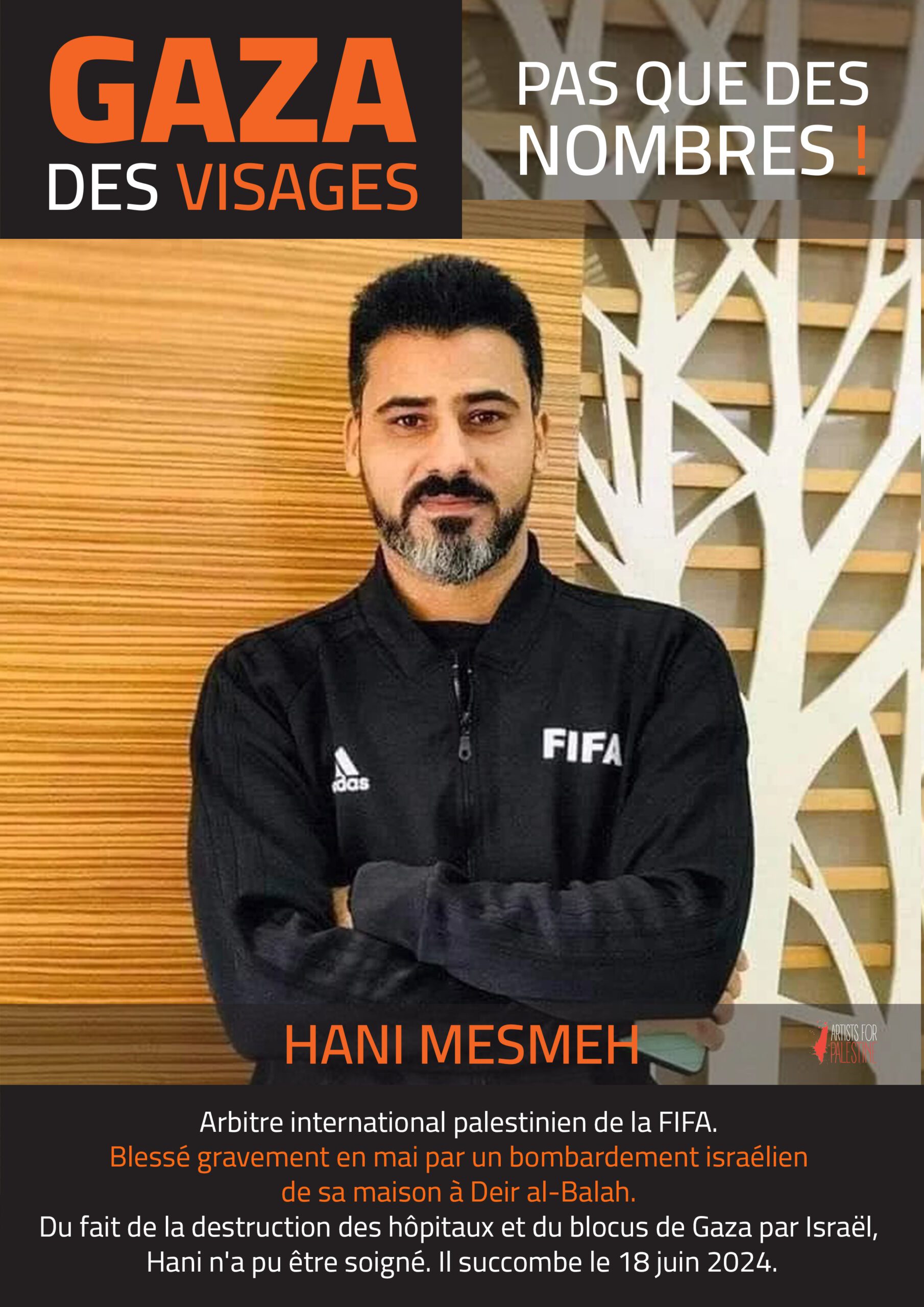 HANI MESMEH, arbitre international palestinien de la FIFA